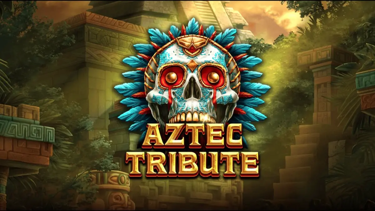 Aztec Tribute slot game interface na may jungle theme at ancient ruins